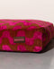 WAVEY DOG BED - BROWN / PINK