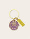 SMILEY GLITTER CHARM - LILAC