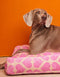 HEART DOG BED - BEIGE / PINK