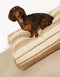 RETRO STRIPE DOGBED - BEIGE