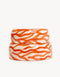 ZEBRA DOGBOWL - ORANGE / SAND