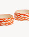 ZEBRA DOGBOWL - ORANGE / SAND