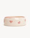 HEART DOGBOWL - PINK / SAND