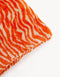 ZEBRA INTERIOR CUSHION PLUSH - ORANGE / BEIGE