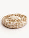 HEART ROUND DOG BED - BEIGE