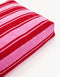 RETRO STRIPE DOGBED- RED / PINK