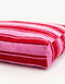 RETRO STRIPE DOGBED- RED / PINK