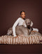 ZEBRA DOG BED - BROWN / BEIGE