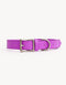 VEGAN LEATHER COLLAR - ZEBRA - PURPLE