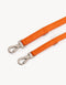 VEGAN LEATHER LEASH - HEART - ORANGE