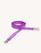 VEGAN LEATHER LEASH - ZEBRA PURPLE